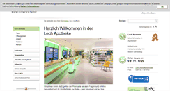 Desktop Screenshot of lech-apotheke.de